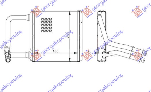 GREJAC KABINE (180x214) MERCEDES E CLASS 2002-2009 (W211)