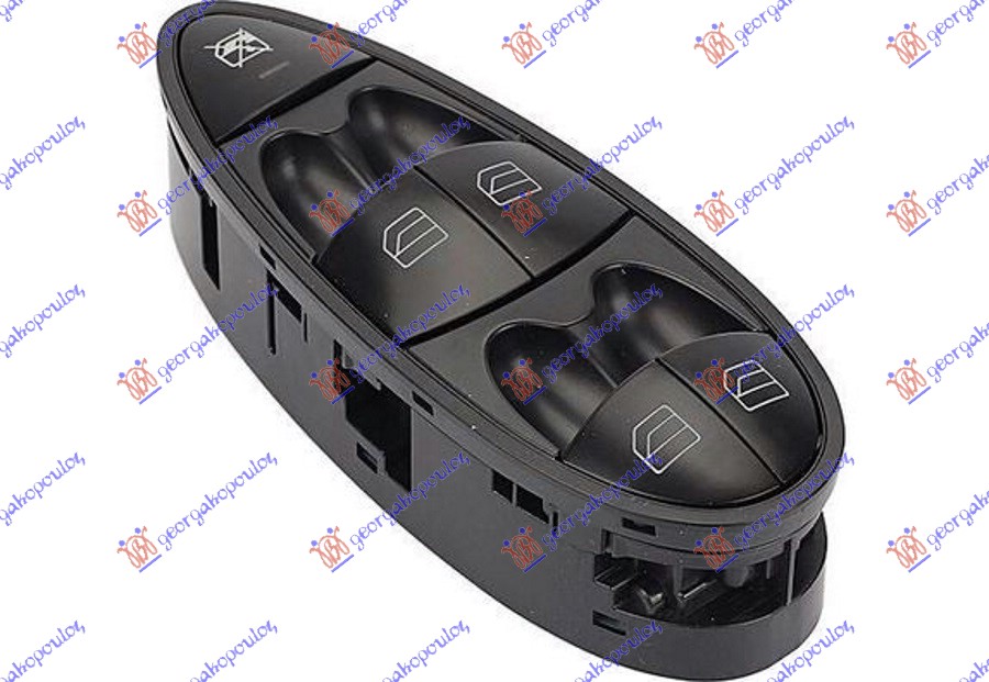 PREKIDAC U PREDNJIM VRATIMA (4 TASTERA) (3 PIN) MERCEDES E CLASS 2002-2009 (W211)