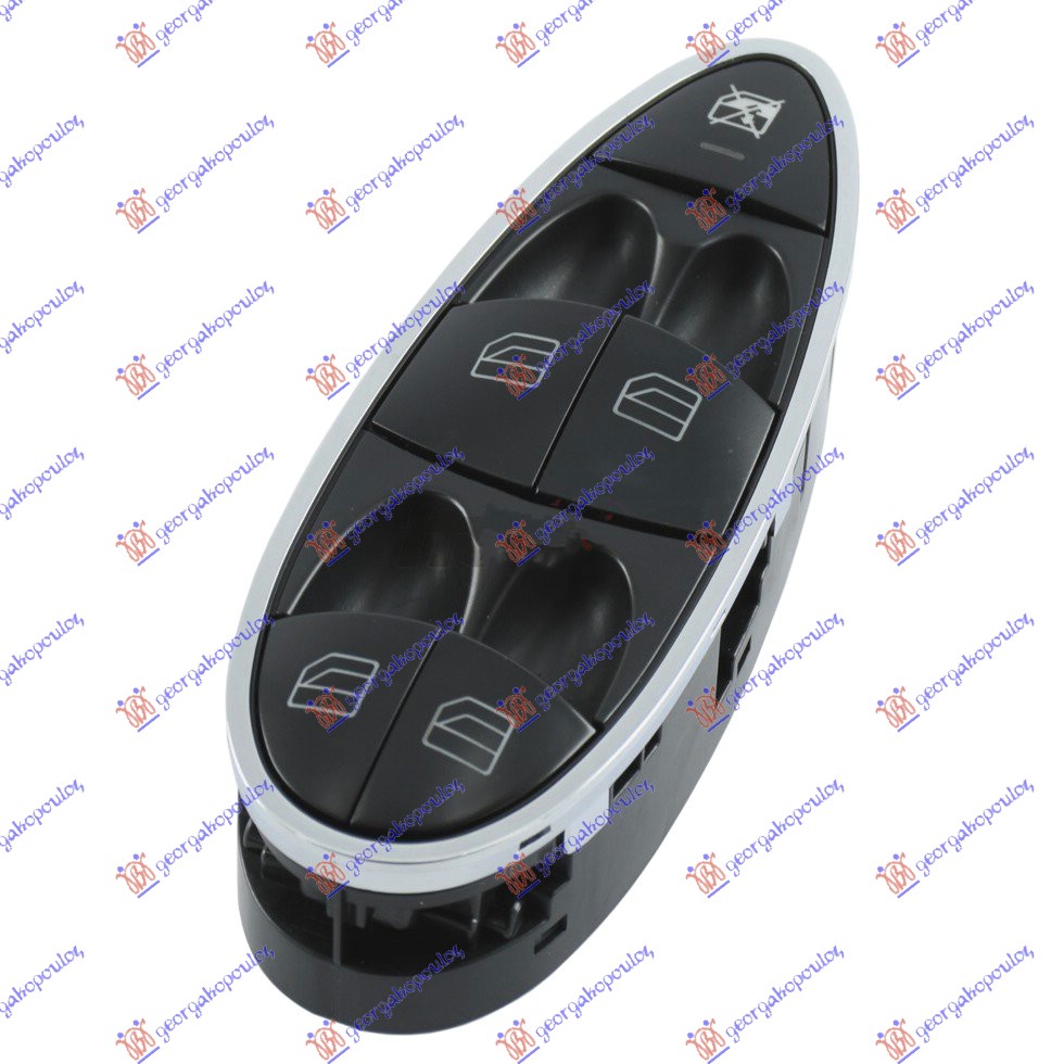 PREKIDAC U PREDNJIM VRATIMA (4 TASTERA) (HROM OKVIR) (3 PIN) MERCEDES E CLASS 2002-2009 (W211)
