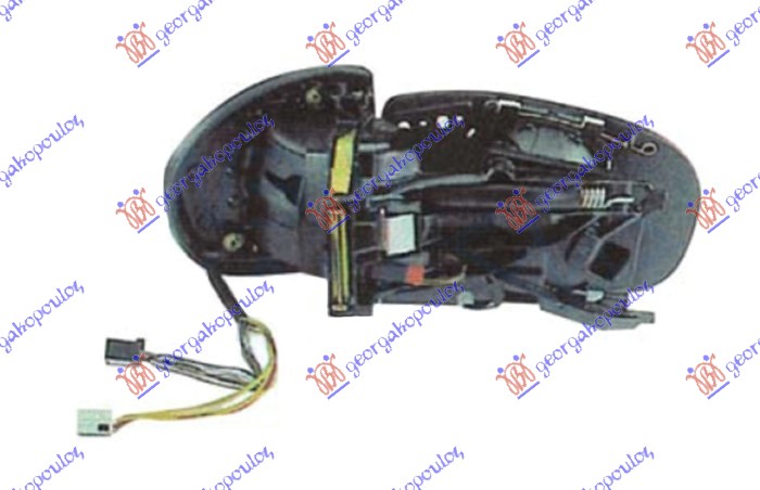 RETROVIZOR (BEZ POKLOPCA) ELEKTRICNI SA GREJACEM -2006 (A KVALITET) (ASFERICNO STAKLO) MERCEDES E CLASS 2002-2009 (W211)
