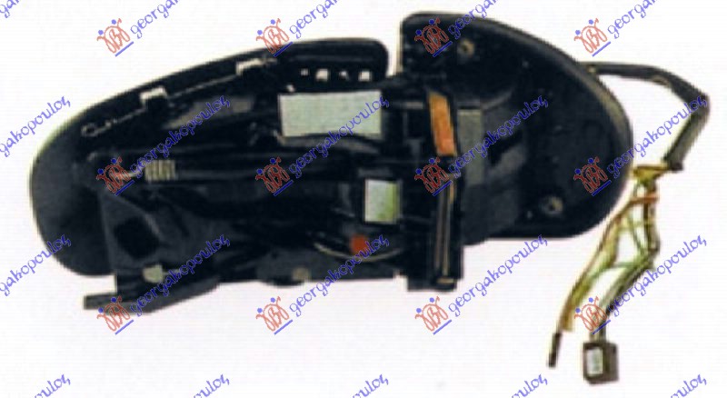 RETROVIZOR (BEZ POKLOPCA) ELEKTRICNI SA GREJACEM (ELEKTRO-SKLOPIV) (MEMORIJA) -2006 (A KVALITET) (ASFERICNO STAKLO) MERCEDES E CLASS 2002-2009 (W211)