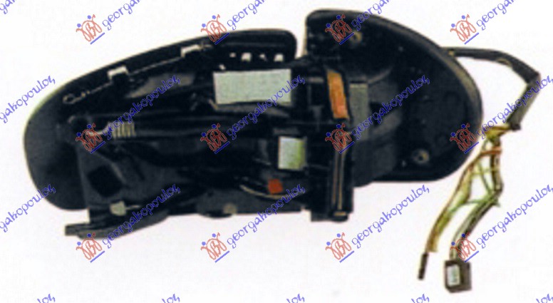 RETROVIZOR (BEZ POKLOPCA) ELEKTRICNI SA GREJACEM (ELEKTRO-SKLOPIV) (MEMORIJA) -2006 (ASFERICNO STAKLO) MERCEDES E CLASS 2002-2009 (W211)