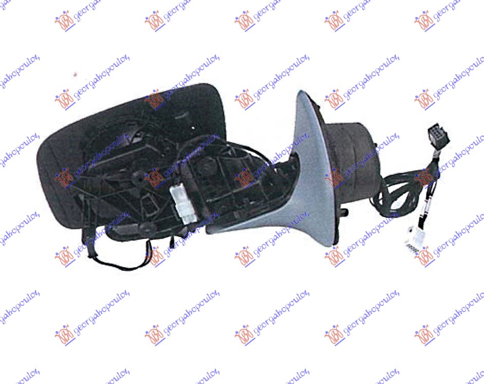 RETROVIZOR (SAMO KUCISTE) SA GREJACEM (MIGAVAC) (MEMORIJA) 2006- MERCEDES E CLASS 2002-2009 (W211)