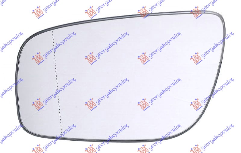 STAKLO RETROVIZORA SA GREJACEM 2006- (ASFERICNO) MERCEDES E CLASS 2002-2009 (W211)