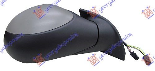 RETROVIZOR ELEKTRICNI SA GREJACEM PM (ELEKTRO-SKLOPIV) (SENZOR) -2009 (KONVEKSNO STAKLO) CITROEN C3 2002-2010 (FC/FN)