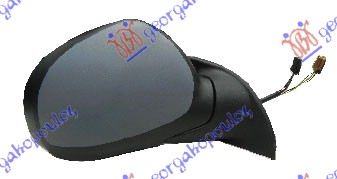RETROVIZOR ELEKTRICNI SA GREJACEM PM (ELEKTRO-SKLOPIV) 2009- (KONVEKSNO STAKLO) CITROEN C3 2002-2010 (FC/FN)