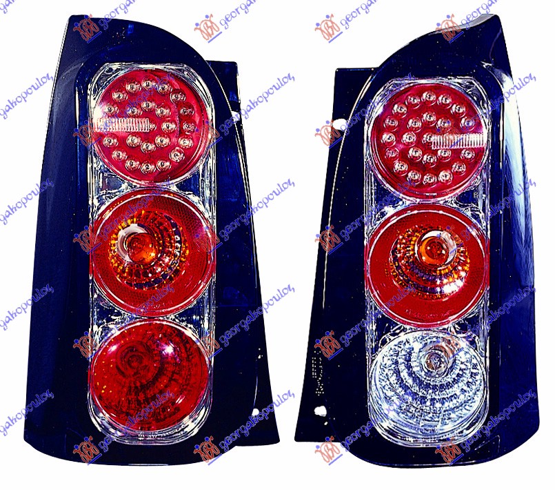 STOP LAMPA CRNA LED -02 (SET) (TUNING)  FORTWO 98-07