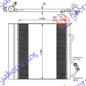 HLADNJAK KLIME (345x383x16) 2002- SMART FORTWO 1998-2007 (450)