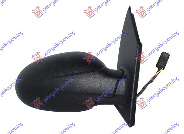 RETROVIZOR ELEKTRICNI SA GREJACEM PM (KONVEKSNO STAKLO) SMART FORTWO 1998-2007 (450)
