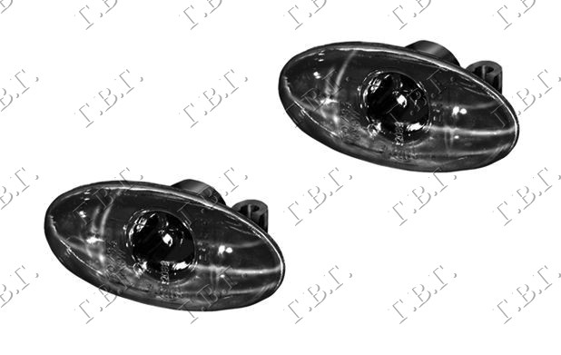 MIGAVAC U KRILU PROVIDNI/ZATAMNJENI (SET) CITROEN C2 2003-2008 (JM)