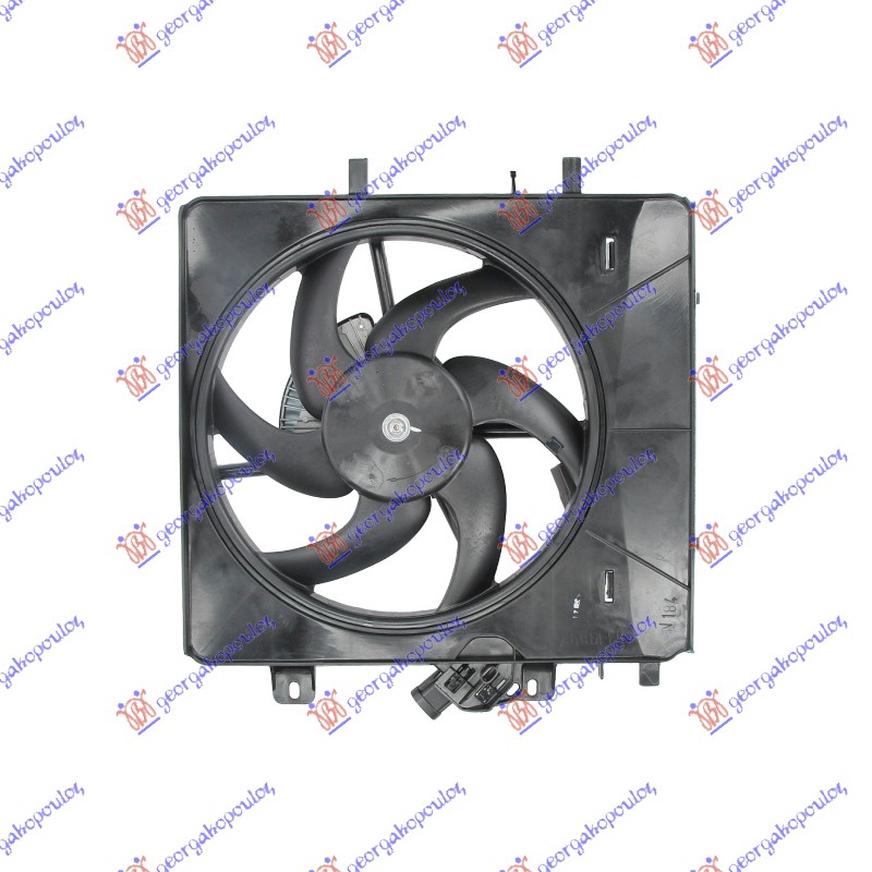 VENTILATOR KOMPLET (2 KABLA) (34cm) CITROEN C2 2003-2008 (JM)