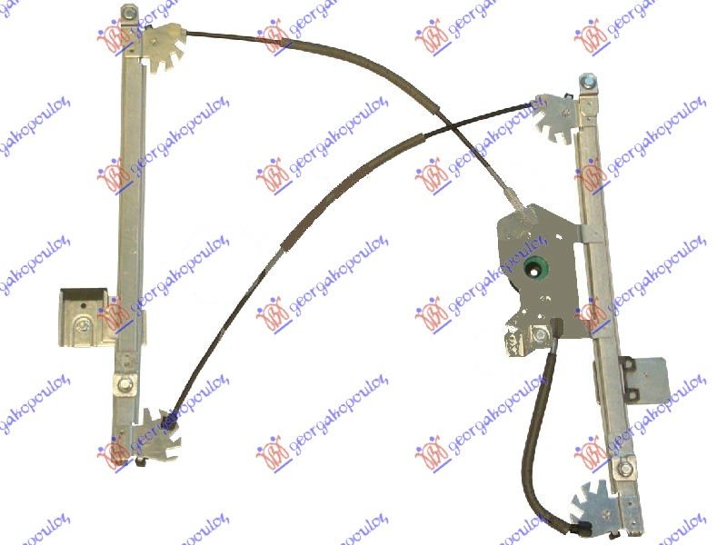 PODIZAC PREDNJEG PROZORA ELEKTRICNI (BEZ MOTORA) (A KVALITET) CITROEN C2 2003-2008 (JM)