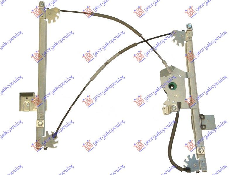 PODIZAC PREDNJEG PROZORA ELEKTRICNI (BEZ MOTORA) (A KVALITET) CITROEN C2 2003-2008 (JM)