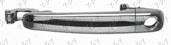 KVAKA PREDNJIH VRATA SPOLJASNJA  (SA RUPOM ZA KLJUC) KOMPLET CITROEN C2 2003-2008 (JM)