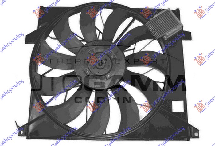 VENTILATOR KOMPLET (5.4 BENZIN - 2.7/4.0 DIZEL) (524mm) (2 PIN) MERCEDES ML 1998-2005 (W163)