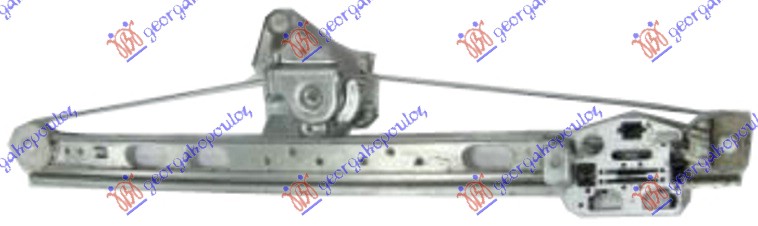PODIZAC ZADNJEG PROZORA ELEKTRICNI (BEZ MOTORA) MERCEDES ML 1998-2005 (W163)