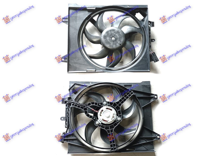 VENTILATOR KOMPLET (BENZIN-DIZEL) (+AC) FIAT PANDA NEW 2012- (312/319)