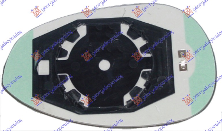 STAKLO RETROVIZORA SA GREJACEM (KONVEKSNO) FIAT PUNTO 2012- (199)