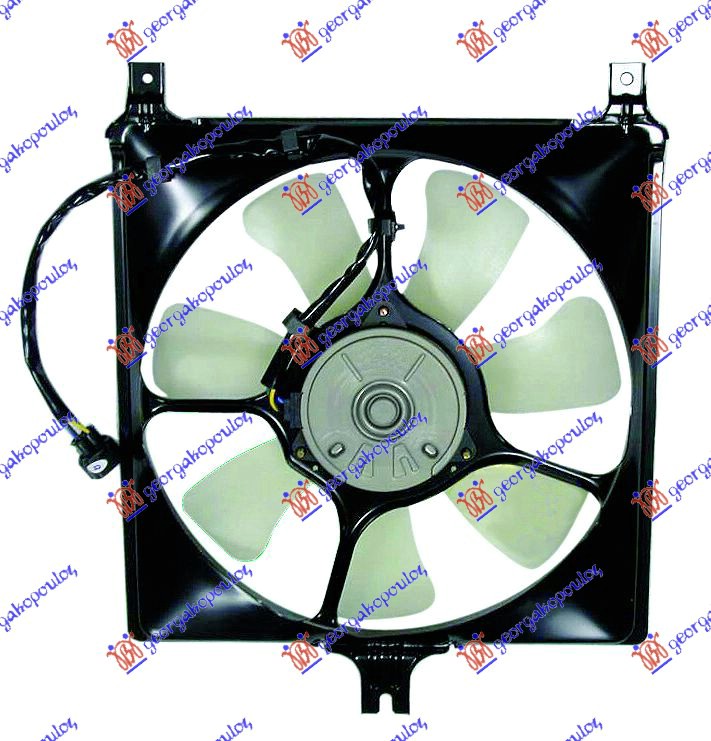 VENTILATOR HLADNJAKA KOMPLET (BENZIN) (+ AC) (3 SRAFA) SUZUKI IGNIS 2000-2008 (FH/MH)