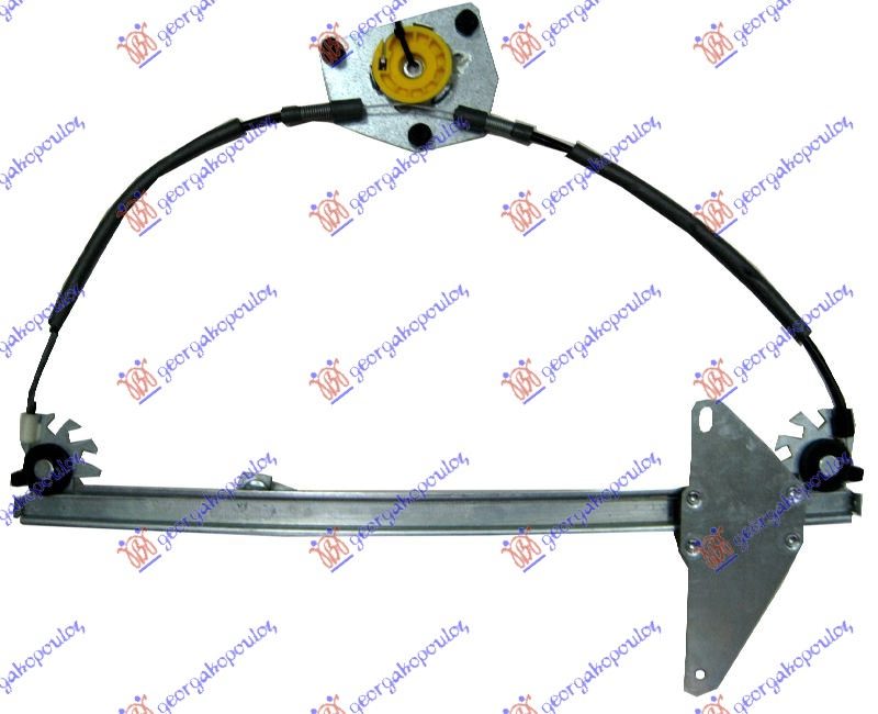 PODIZAC PREDNJEG PROZORA ELEKTRICNI (BEZ MOTORA) 5 VRATA CITROEN C4 2004-2011 (LC//LA)