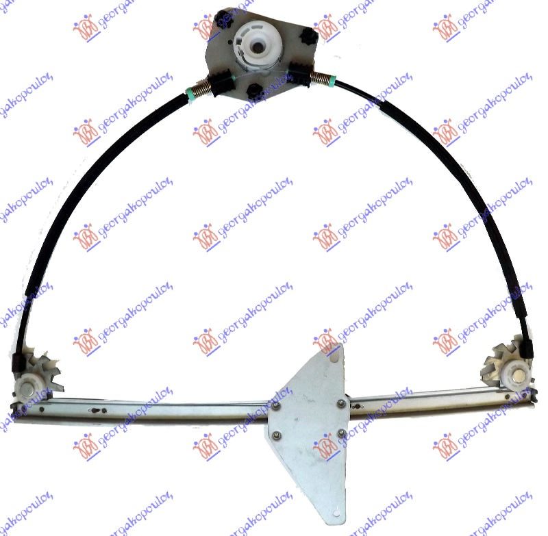 PODIZAC PREDNJEG PROZORA ELEKTRICNI (BEZ MOTORA) 3 VRATA CITROEN C4 2004-2011 (LC//LA)
