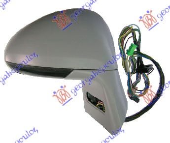 RETROVIZOR ELEKTRICNI SA GREJACEM PM (SENZOR) (A KVALITET) (KONVEKSNO STAKLO) CITROEN C4 2004-2011 (LC//LA)