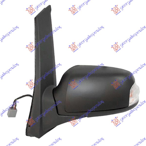 RETROVIZOR ELEKTRICNI SA GREJACEM PM (MIGAVAC) (SVETLO) (KONVEKSNO STAKLO) FORD FOCUS C-MAX I 2003-2007 (DM2)