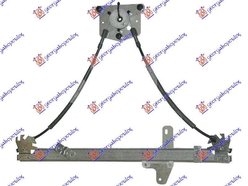 PODIZAC PREDNJEG PROZORA ELEKTRICNI (BEZ MOTORA) (A KVALITET) PEUGEOT 407 2004-2010 (6D/6C)