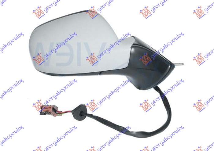 RETROVIZOR ELEKTRICNI SA GREJACEM (ELEKTRO-SKLOPIV) (SENZOR) (A KVALITET) (KONVEKSNO STAKLO) PEUGEOT 407 2004-2010 (6D/6C)