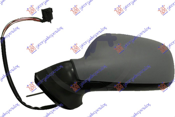 RETROVIZOR ELEKTRICNI SA GREJACEM (ELEKTRO-SKLOPIV) (KONVEKSNO STAKLO) PEUGEOT 407 2004-2010 (6D/6C)