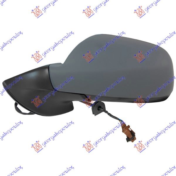 RETROVIZOR ELEKTRICNI SA GREJACEM PM (A KVALITET) (KONVEKSNO STAKLO) PEUGEOT 407 2004-2010 (6D/6C)