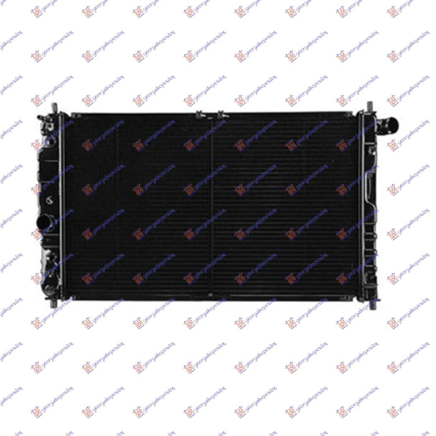 HLADNJAK MOTORA 1.6/2.0/2.2 BENZIN (AUTO) (656x382) DAEWOO LEGANZA 1997-2002 (KLAV)