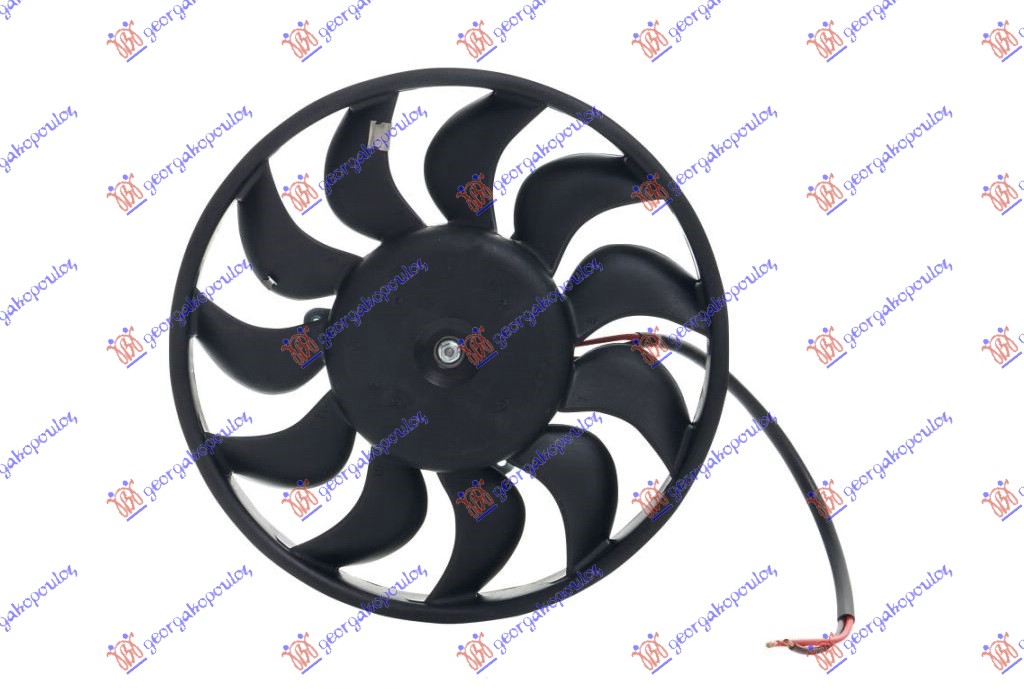 VENTILATOR KLIME (MOTOR+ELISA) (BENZIN/DIZEL) (280mm) (300W) AUDI A4 2004-2007 (8E2/8E5)