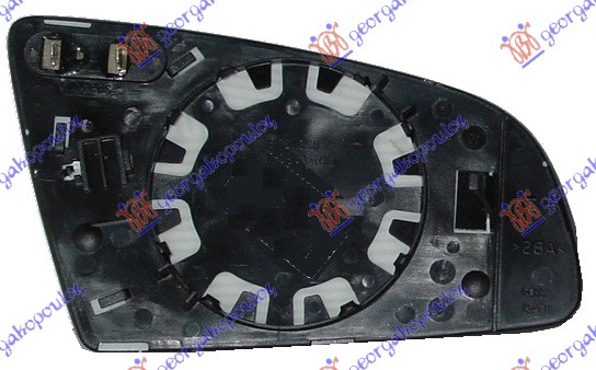 STAKLO RETROVIZORA SA GREJACEM (ASFERICNO) AUDI A4 2004-2007 (8E2/8E5)