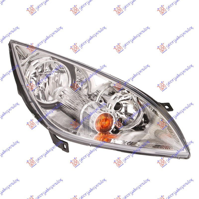 FAR ELEKTRICNI SREBRNI OKVIR (DEPO) MITSUBISHI COLT 2005-2008 (Z3A/Z2A/RG)
