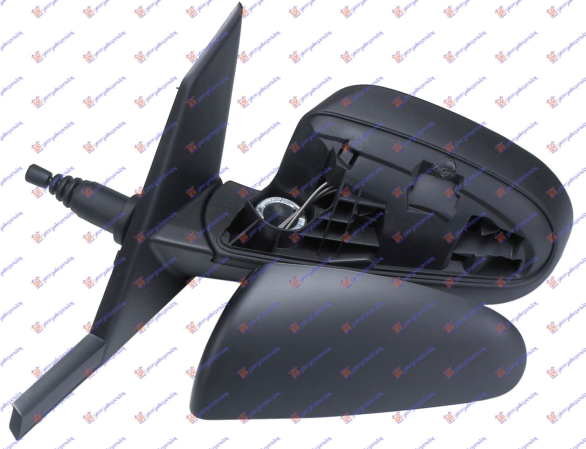 RETROVIZOR MEHANICKI SA SAJLOM PM (A KVALITET) (ASFERICNO STAKLO) MITSUBISHI COLT 2008-2012 (Z3 A/Z2 A)