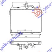 HLADNJAK MOTORA 1.5 CRDi (+/-AC) (37.2x49.5x19) HYUNDAI GETZ 2002-2005 (TB)