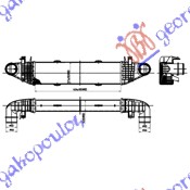 HLADNJAK INTERKULERA 1.8-2.5 BENZIN - 2.2 Cdi (625x113x62) MERCEDES E CLASS 2009-2013 (W212)