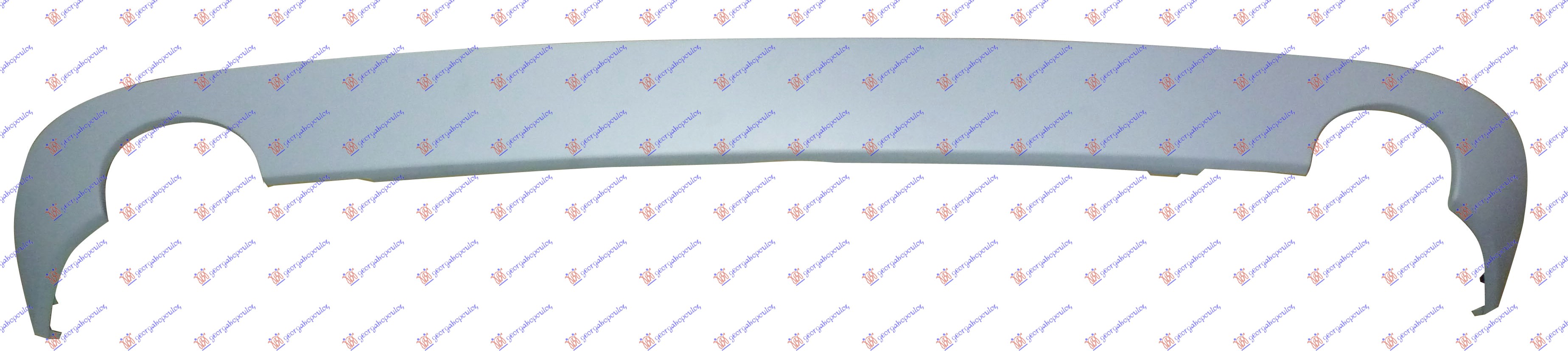 SPOJLER ZADNJEG BRANIKA (2 OTVORA ZA CEVI AUSPUHA) MERCEDES E CLASS 2009-2013 (W212)