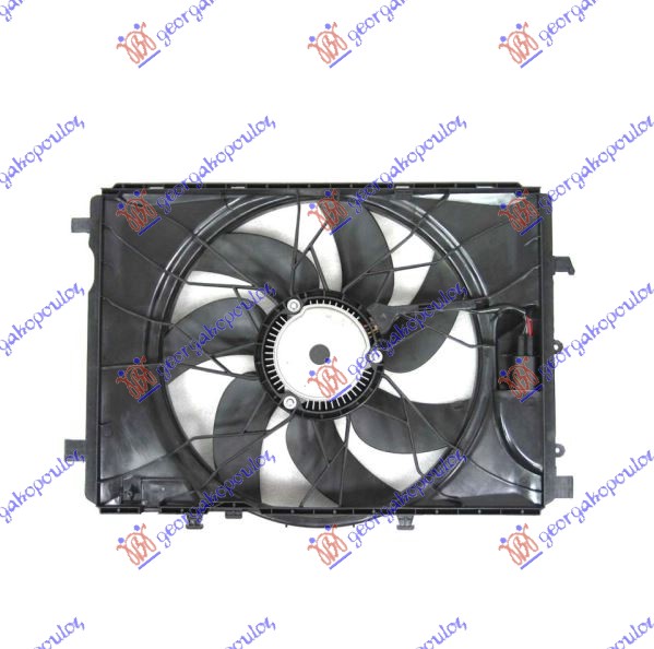 VENTILATOR KOMPLET (BENZIN/DIZEL) (475mm) (4 PIN) MERCEDES E CLASS 2009-2013 (W212)