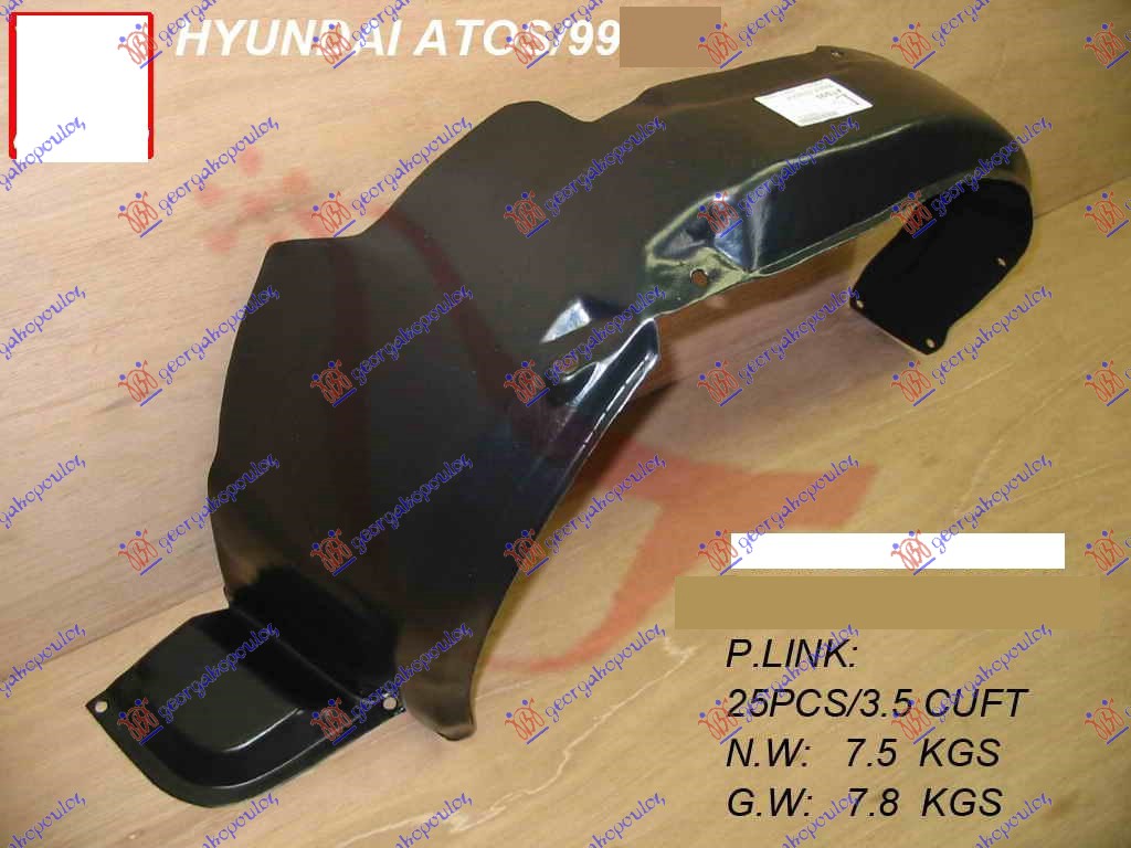 POTKRILO PLASTICNO HYUNDAI ATOS PRIME 1999-2003 (MX)
