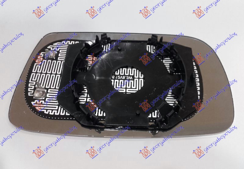 STAKLO RETROVIZORA SA GREJACEM -2003 (FRANCUSKA) (KONVEKSNO) TOYOTA YARIS I 1999-2005 (P1)