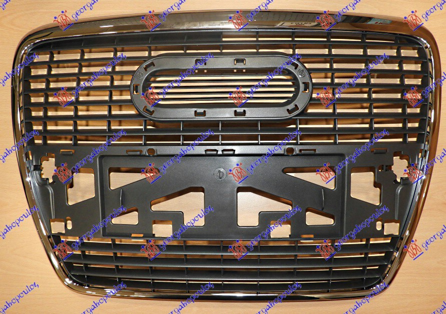 PVC MASKA SIVA (HROM OKVIR) (BEZ DRZACA TABLICE) AUDI A6 2004-2008 (4F2/4F5)
