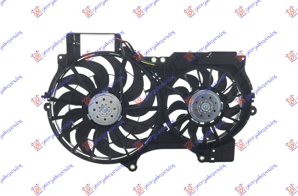 VENTILATOR (DUPLI) KOMPLET (BENZIN-DIZEL) AUDI A6 2004-2008 (4F2/4F5)