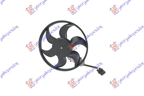 VENTILATOR (MOTOR+ELISA) (4.2 FSI BENZIN - 2.7/3.0 TDI DIZEL) (400mm) (400W) (DESNO) AUDI A6 2004-2008 (4F2/4F5)
