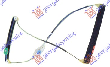 PODIZAC ZADNJEG PROZORA ELEKTRICNI (BEZ MOTORA) AUDI A6 2004-2008 (4F2/4F5)