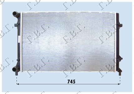 HLADNJAK MOTORA 1.8/2.0 TFSi BENZIN (650x450x32) (LEMLJEN SPOJ) SKODA OCTAVIA 5 2004-2008 (1Z3/1Z5)