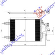 HLADNJAK KLIME 1.3/1.7 CDTi (OPC) (500x360x18) OPEL MERIVA 2003-2010 (X03)