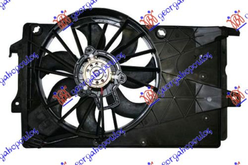 VENTILATOR HLADNJAKA KOMPLET BENZIN (-AC) OPEL MERIVA 2003-2010 (X03)