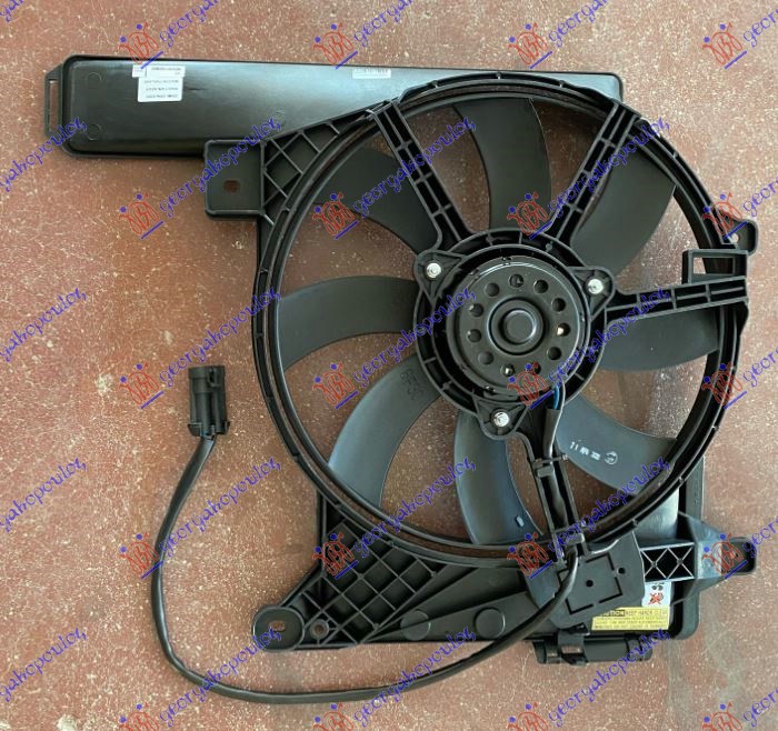 VENTILATOR KOMPLET (1.3/1.7 CDTi DIZEL) (365mm) (2 PIN) OPEL MERIVA 2003-2010 (X03)